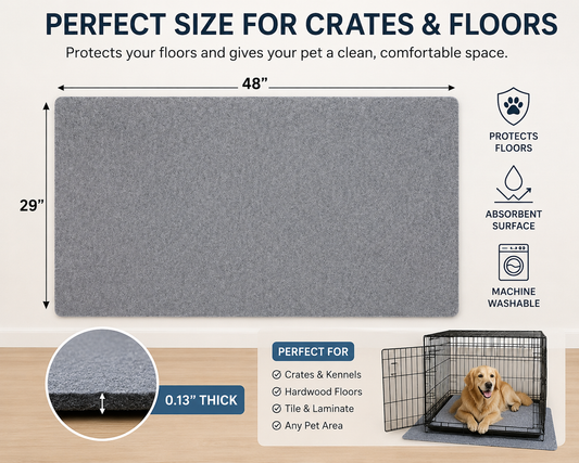 Waterproof Dog Crate Mat Liner