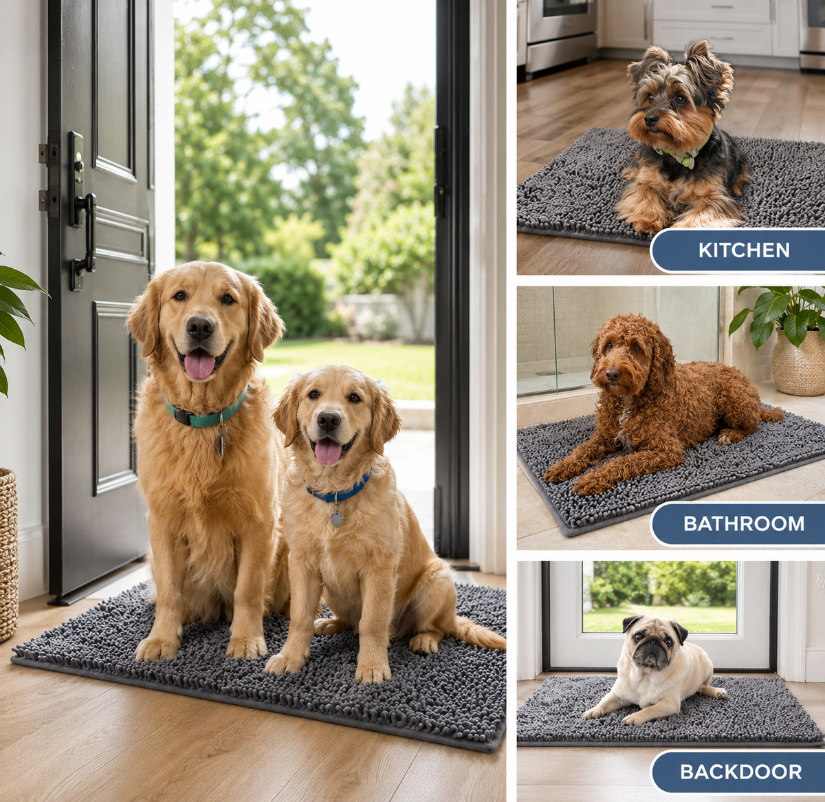 Absorbent Microfiber Pet Door Mat