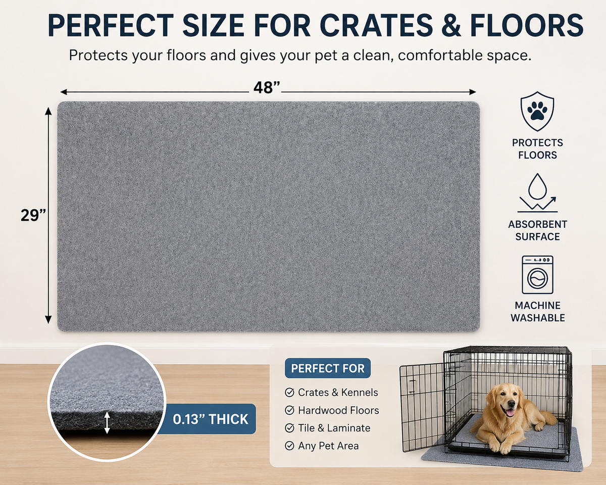Waterproof Dog Crate Mat Liner