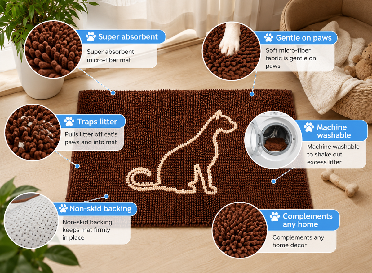 Clean Paws Cat Indoor Doormat