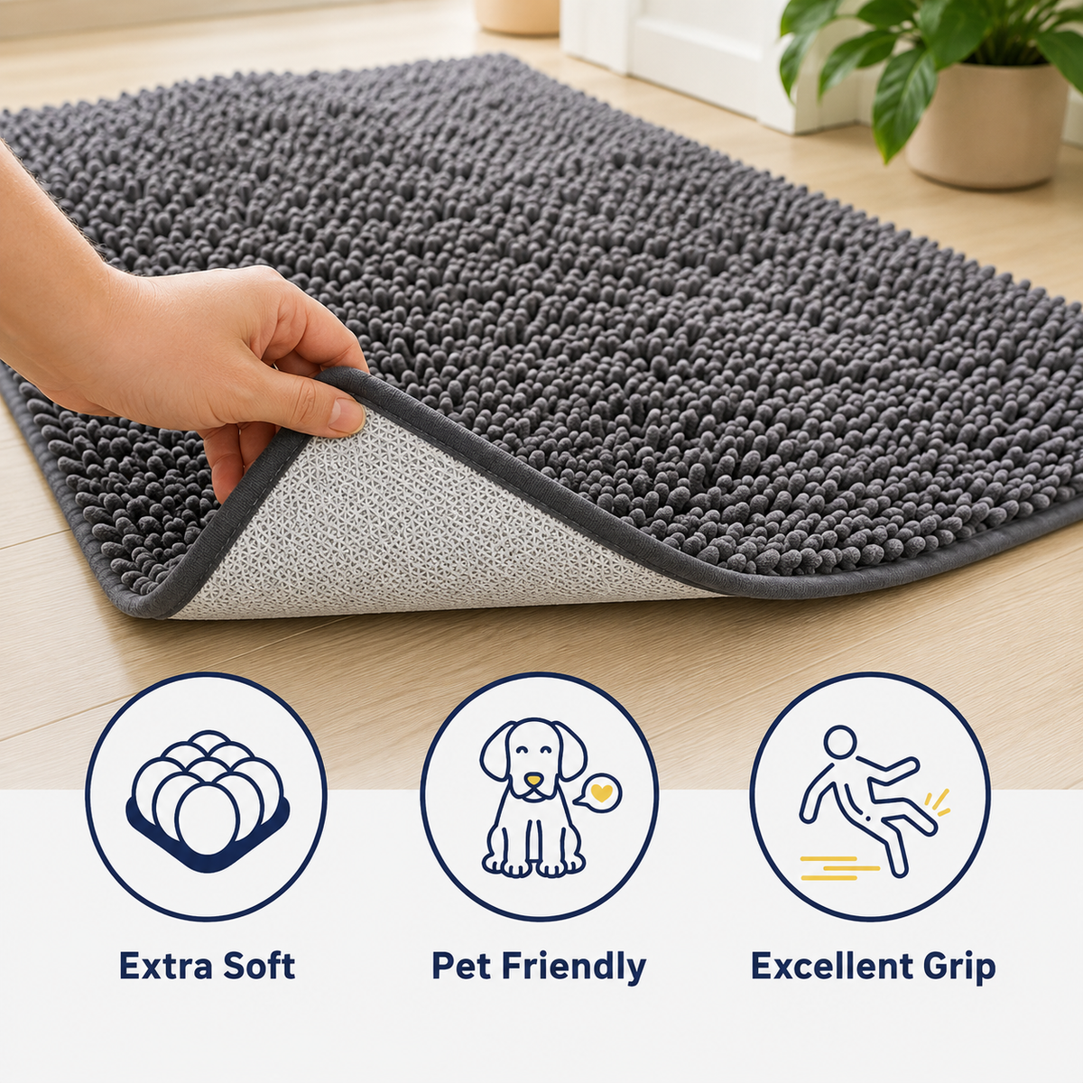 Absorbent Microfiber Pet Door Mat