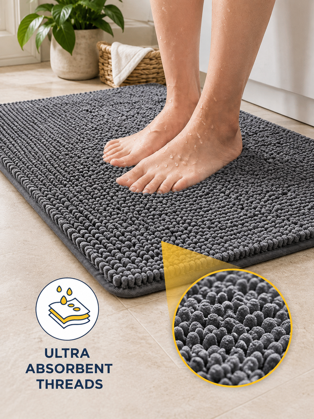 Absorbent Microfiber Pet Door Mat