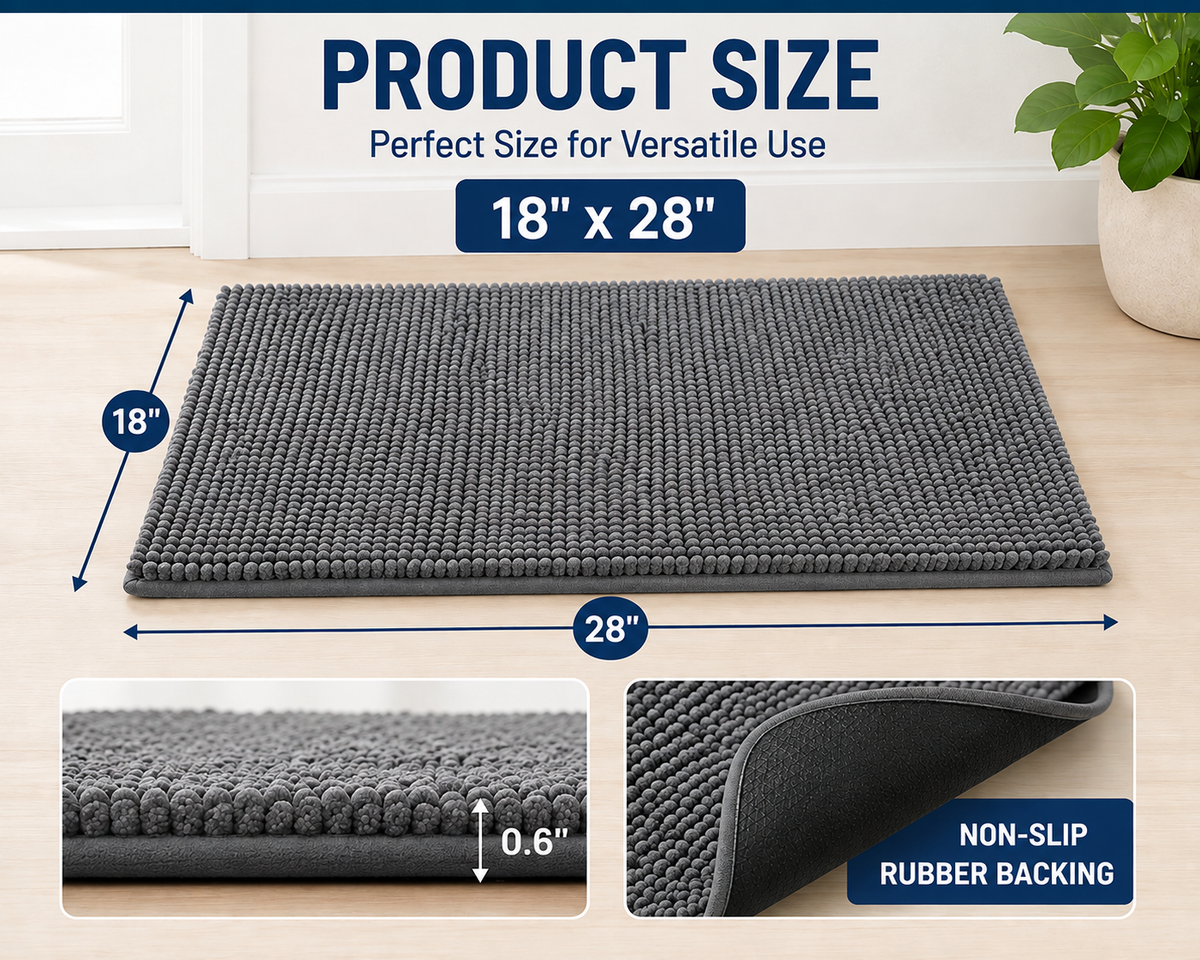 Absorbent Microfiber Pet Door Mat